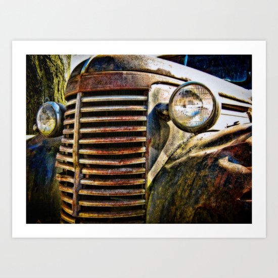 A Car of a Different Color Art Print