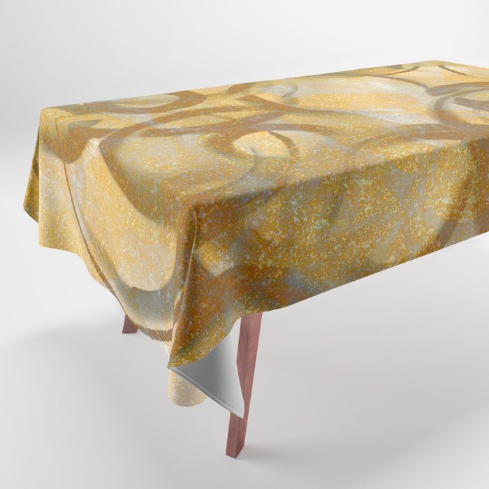 So Happy In Love with Gold Tablecloth