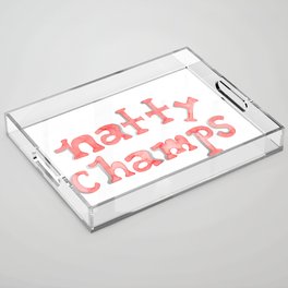 Natty Champs - Silver Foil Acrylic Tray