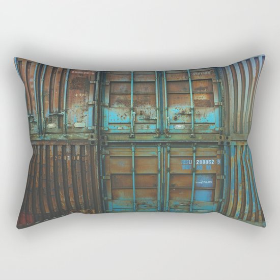 Container rouille 5 Rectangular Pillow