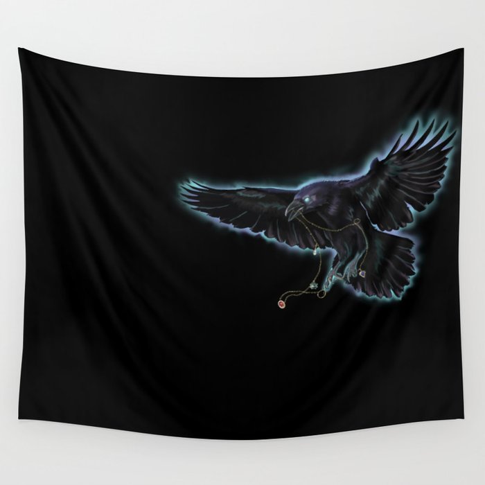 Magic Raven Wall Tapestry