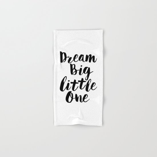 Dream Big Little One Black White Minimalist Childrens Room Nursery