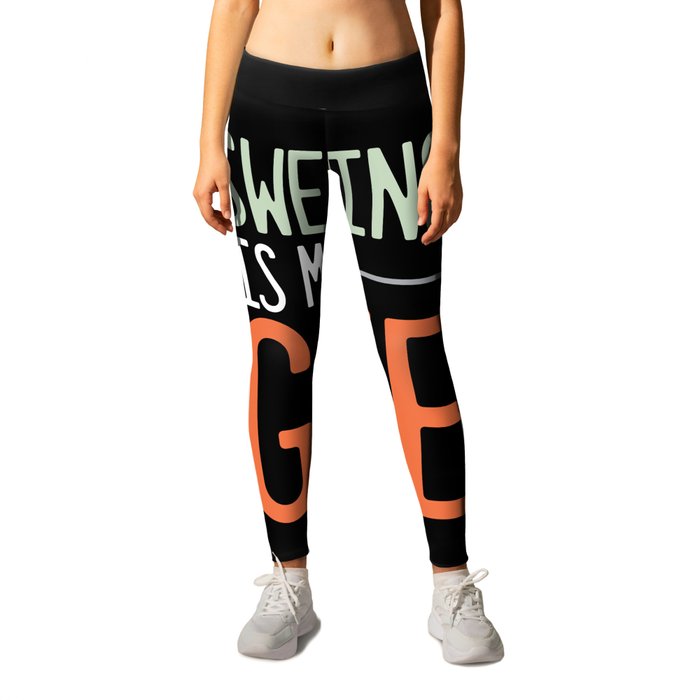 Curling Ice Winter Sports Sweeper Sweeping Curler Leggings by