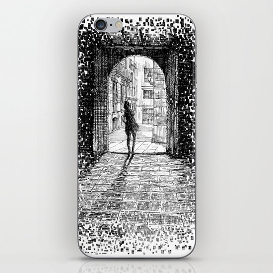 Light - Black ink iPhone & iPod Skin
