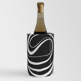Black and White Elegant Shape Wine Chiller