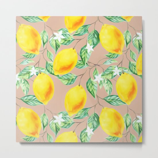 Lemon Fresh #society6 #decor #buyart Metal Print