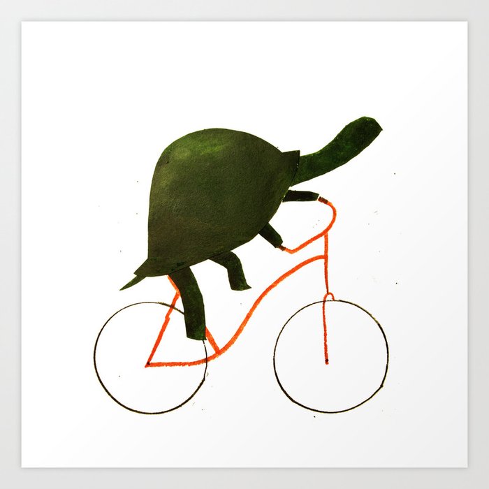 Reason ONE for using bike. Art Print