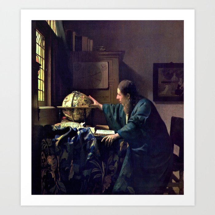 Johannes Vermeer - The Astronomer Art Print