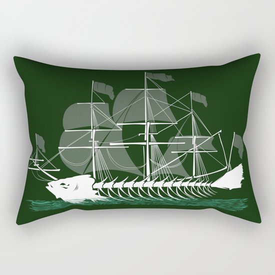 Cutter Fish Rectangular Pillow