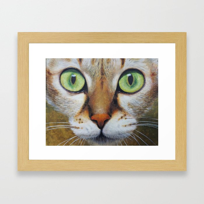 Cat Eyes Framed Art Print