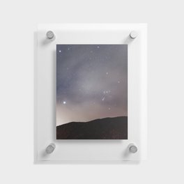 orion and gemini over the mountain - nature and landscape photography Floating Acrylic Print