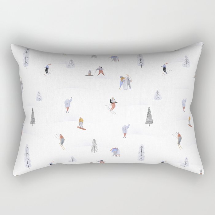 Happy winter day Rectangular Pillow