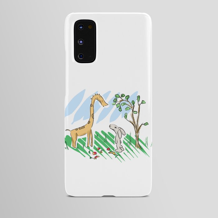 Bunny and Giraffe Android Case