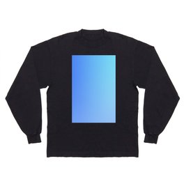 97 Blue Gradient 220506 Aura Ombre Valourine Digital Minimalist Art Long Sleeve T-shirt