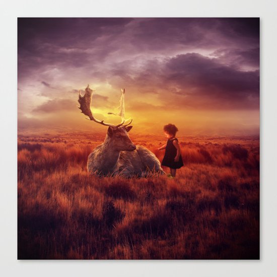 Deer Love Canvas Print