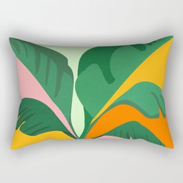 Things Are Looking Up / Tropical Greenery Rectangular Pillow