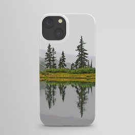 REFLECTIONS ON A PLACID MOUNTAIN LAKE iPhone Case