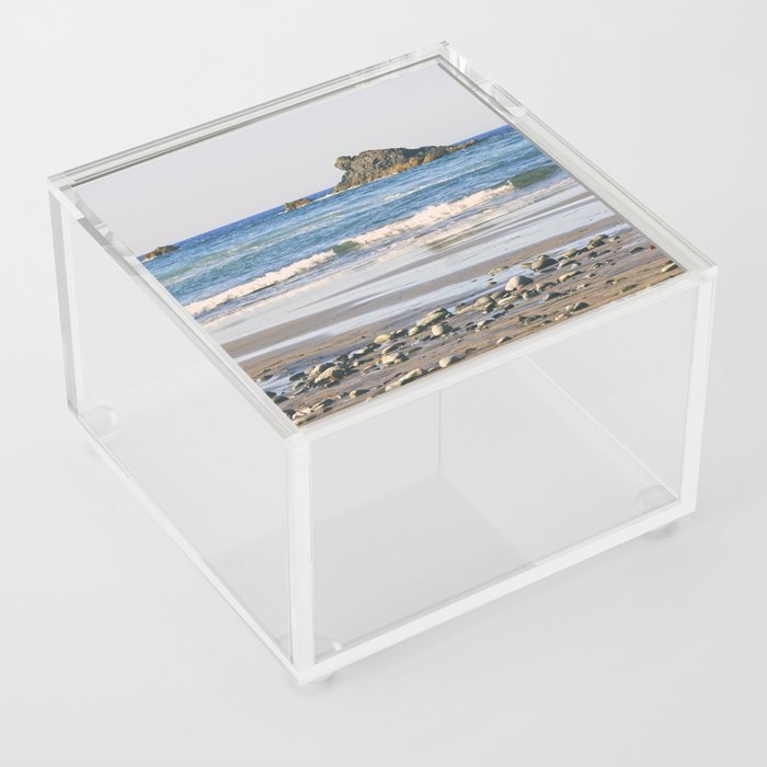 Rocky Beach in Tenerife | Canary Islands, Spain | Summer Travel Photography Acrylic Box
