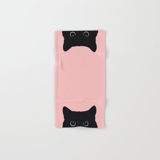 Black Cat Hand & Bath Towel