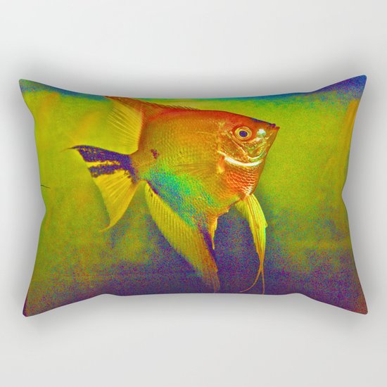 Red Angel Rectangular Pillow