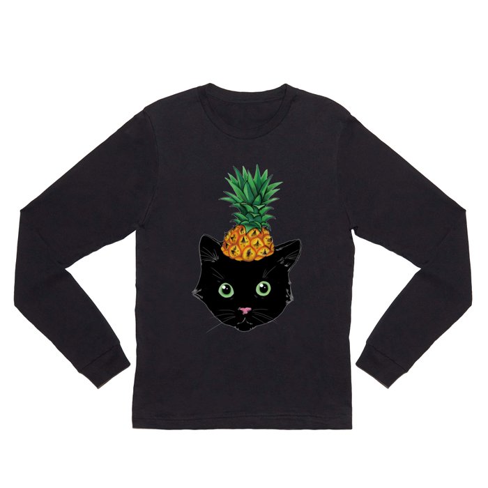 Pineapple Kitty Long Sleeve T Shirt