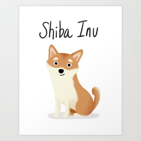 Shiba Inu - Cute Dog Series Art Print