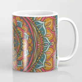 Electric Mandala Yellow Coffee Mug