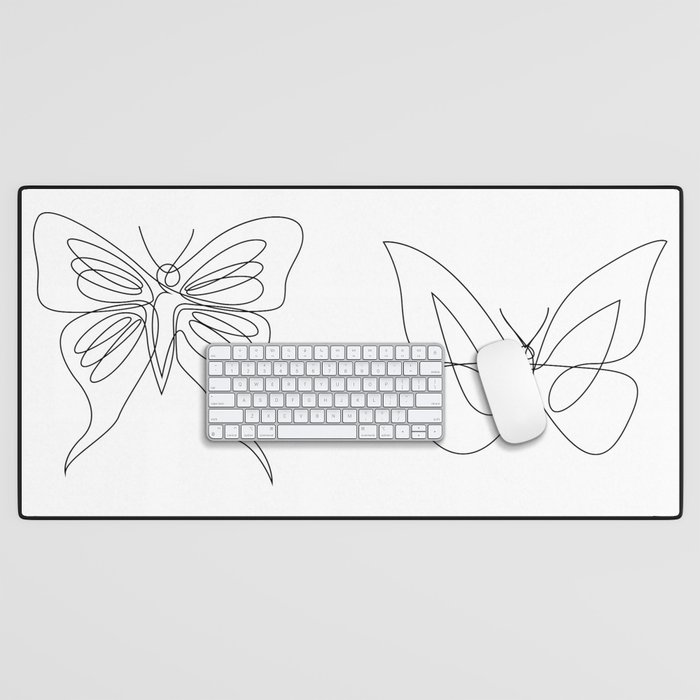 Butterfly collection Desk Mat