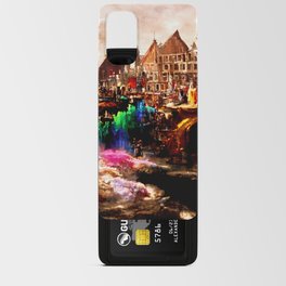 Medieval Town in a Fantasy Colorful World Android Card Case