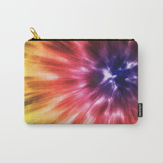 Colorful Starburst Tie Dye Carry-All Pouch