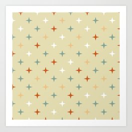 Stars pattern Art Print