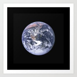 Nasa Picture 4: The earth from the space or the blue marble. Art Print