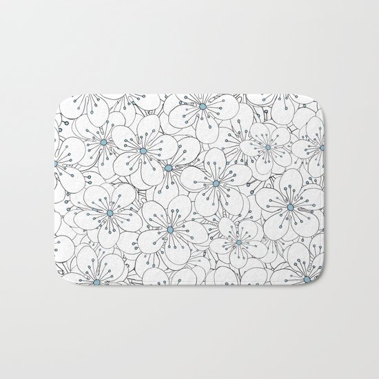 Cherry Blossom Blue - In Memory of Mackenzie Bath Mat