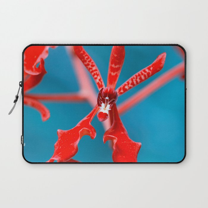 Orchid In Innudendo Red  Laptop Sleeve