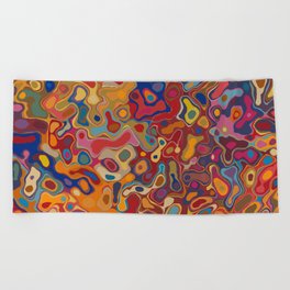 Colorful Abstract  Beach Towel