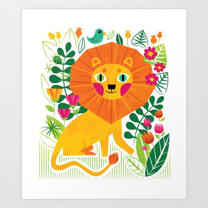 Lion Art Print By Sanaa Legdani 