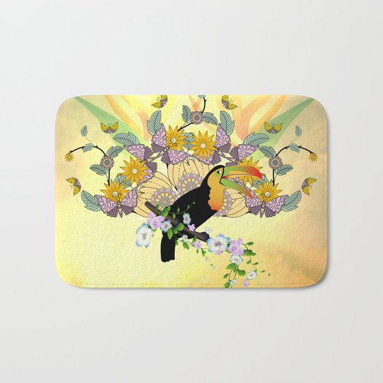 Funny toucan Bath Mat