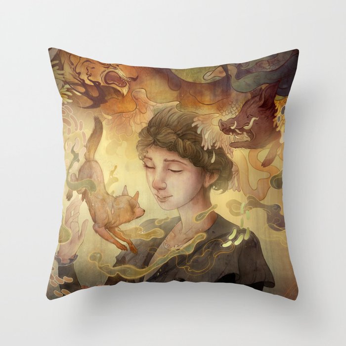 Silent Visions Throw Pillow