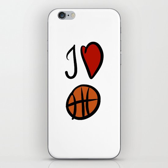 I love basketball iPhone & iPod Skin