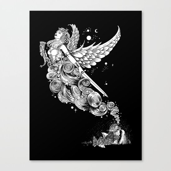 The Night Before the Battle Canvas Print