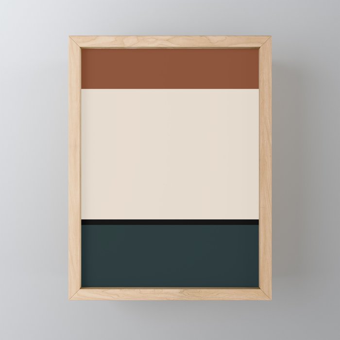 Contemporary Color Block XLIII Framed Mini Art Print