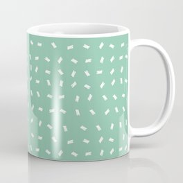 Minty Fresh Confetti Party Coffee Mug | Digital, Nursery, Kid, Modern, Minimal, Pattern, Color, Mint, Child, Play 