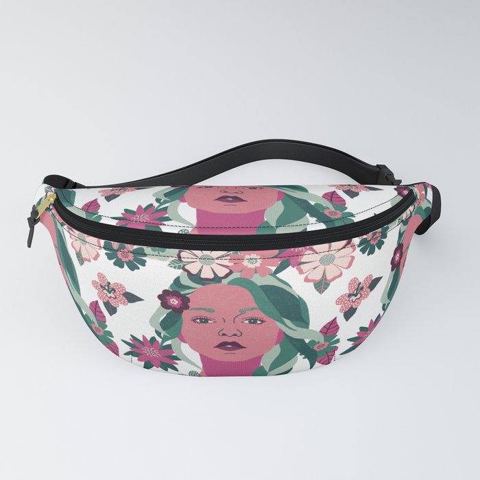 Embraced by Nature Pink Green Fanny Pack