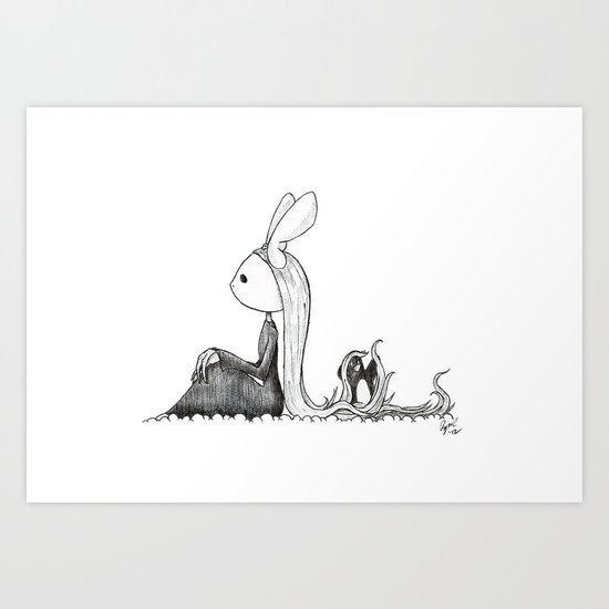 Hair Art Print