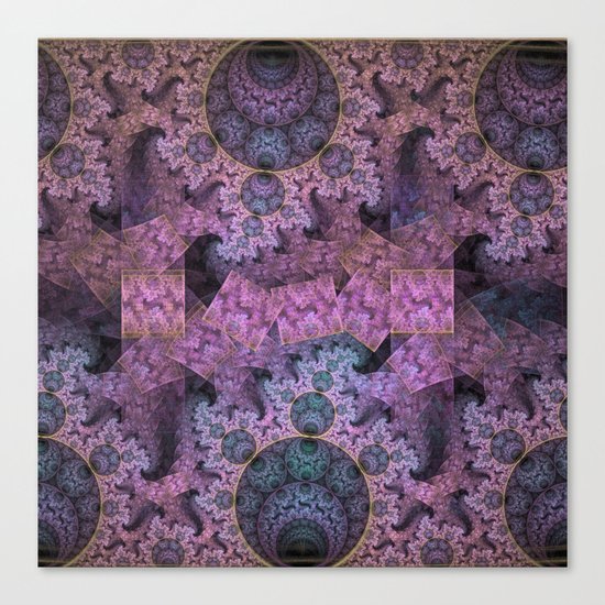 Unendless amazing patterns and balls Canvas Print