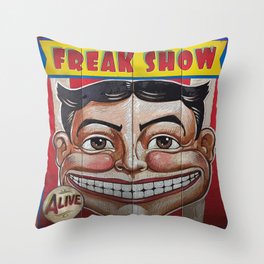 Freak Show- Funny Face Throw Pillow