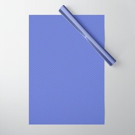 [ Thumbnail: Medium Slate Blue & Blue Colored Lines/Stripes Pattern Wrapping Paper ]