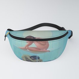 Think outside the box; female nude Fanny Pack