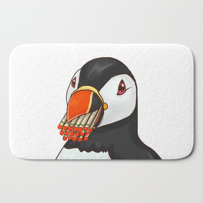 Blue Puffin Bath Bath Mat