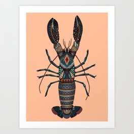 lobster peach fuzz Art Print